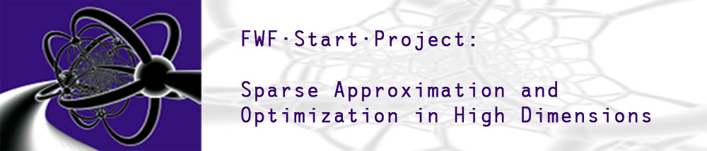 FWF-START project: Sparse Approximation and Optimization in High Dimensions